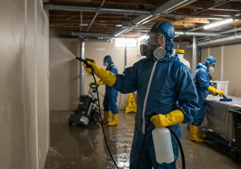 Basement Sanitization and Antimicrobial Treatment process in Mogadore, OH